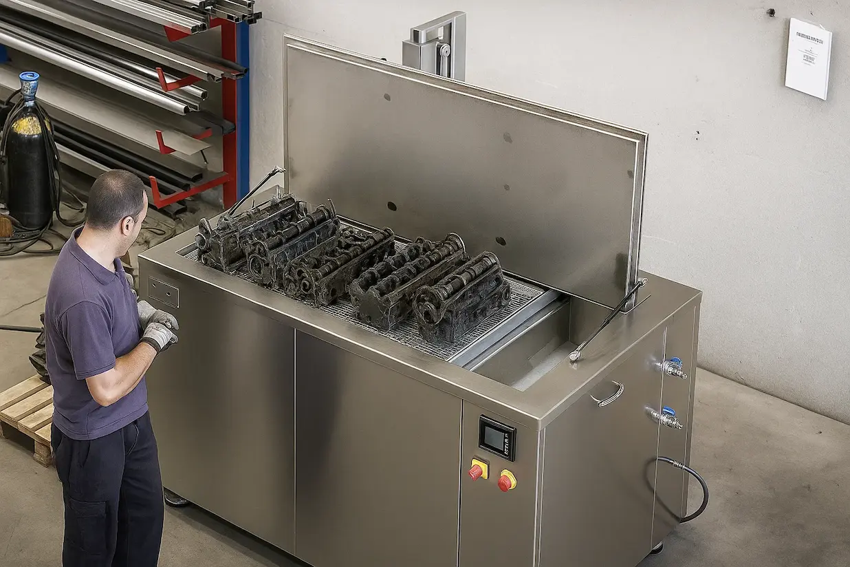 desengrase con ultrasonidos de alta potencia